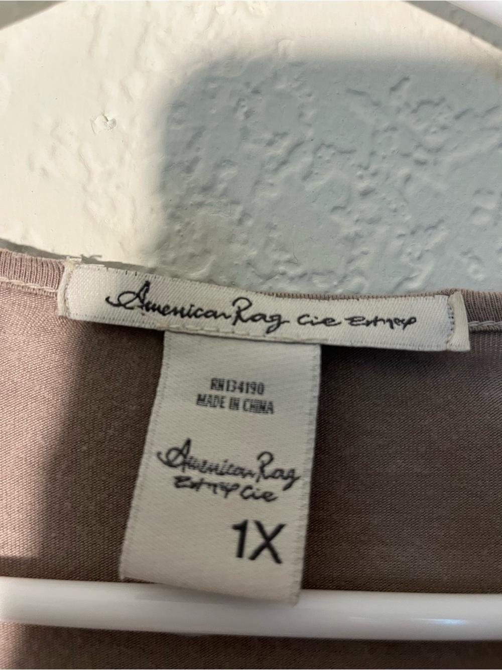 American Rag Open-Front Taupe Cardigan - Picture 2 of 3